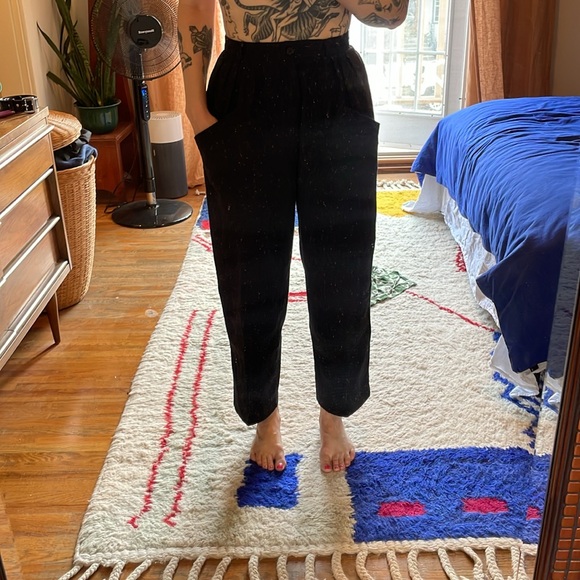 Special Vintage Wool Pants with Unique Pockets - Picture 9 of 10